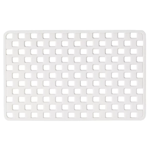 DOBY pretslīdošais vannas paklājs, balts, 75x38 cm