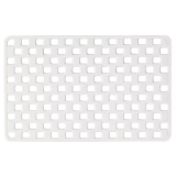 DOBY pretslīdošais vannas paklājs, balts, 75x38 cm