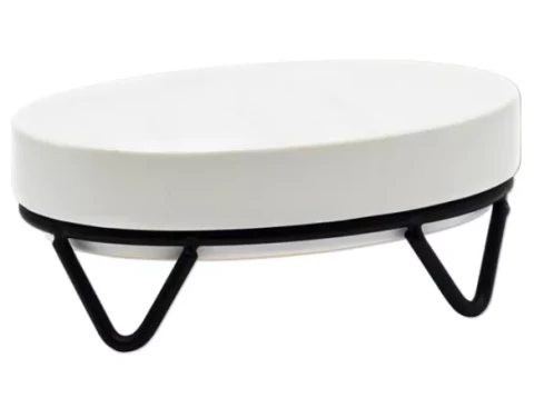 Ridder Мыльница Mila, белая, керамика/сталь