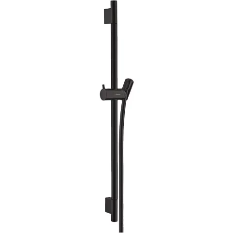 Hansgrohe душевая штанга Unica S Puro 650 с шлангом Isiflex 1600 mm, черный матовый, HG28632670