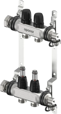 Uponor Vario S manifold with flow meters FM, 2XG3/4,1140833