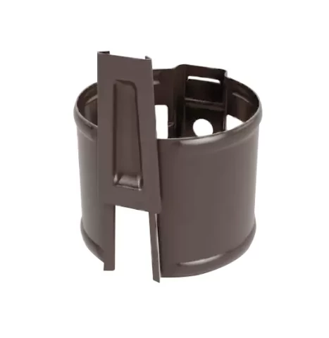 Caurules stiprinājums mūrim 90W apaļš, ar ķīli HCG RR32/Tumši brūns Ruukki