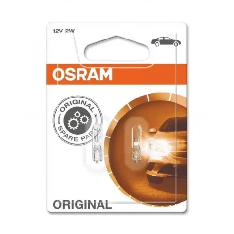 OSRAM 2722 2W 12V W2x4.6d Lamps with glass wedge bases for cars