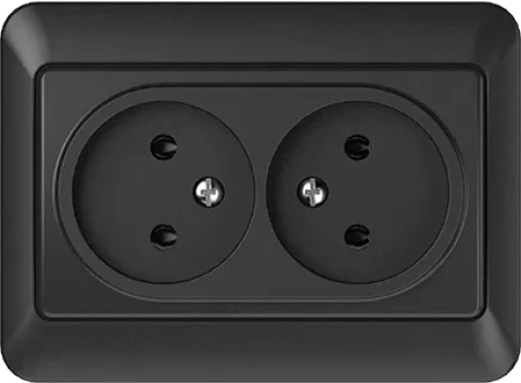 VILMA SL 250 antracīts  rozete 2-viet