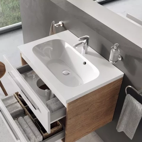 Ravak Izlietne Chrome 600 balta ar pārplūdi,  XJG01160000