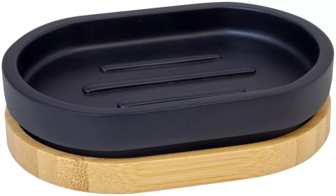 WOOD ziepju trauks,melns 835-07 Duschy