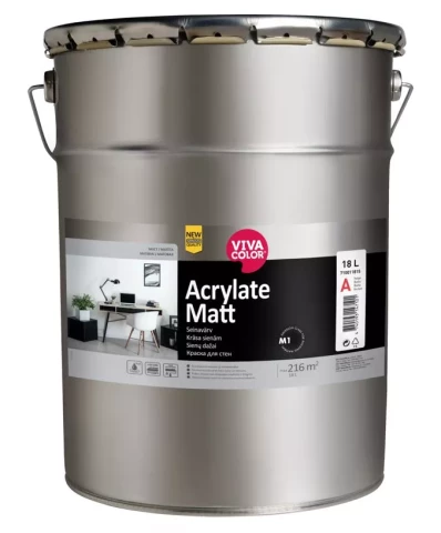 Vivacolor Acrylate Matt A 18L Износостойкая краска для стен
