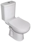 Toilet bowl Turavit Alize with SC cover, horizontal outlet, white