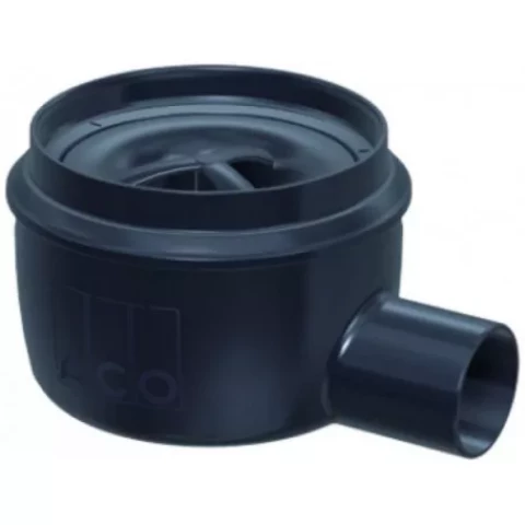 ACO EasyFlow gūlijas korpus, horizontāls, DN50, ūdens sifonā 50mm, 2500.05.00