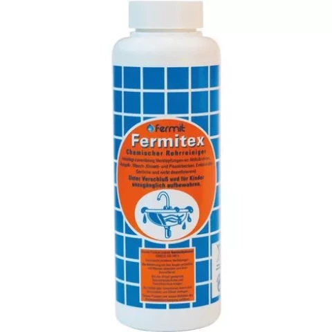 Fermitex kanalizācijas cauruļu tīrītājs Fermit 1kg granulas