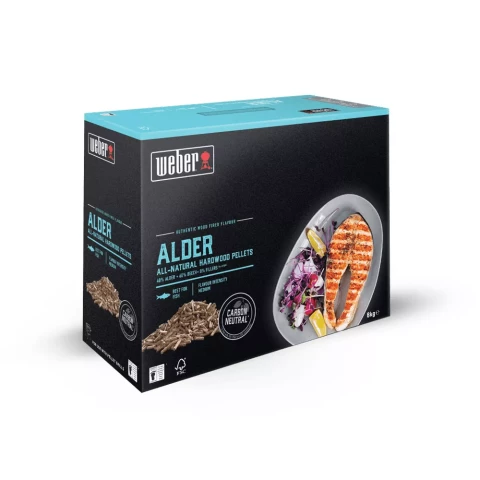 Древесные пеллеты Weber Alder для пеллетных грилей, 8 кг