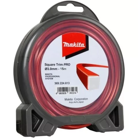 Нейлоновый шнур PRO, квадратная форма 3,0 мм x 15 м, MAKITA 369224613