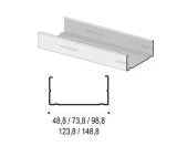 Profile CW 100mm 3m 0.6mm 12pcs/pack; 72pcs/pallet