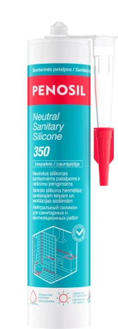 Penosil Neutral Sanitary Silicone 350 transparent 280ml Neitrāls silikona hermētiķis caurspīdīgs