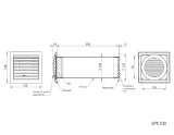 wall plastic kit, Ø100mm