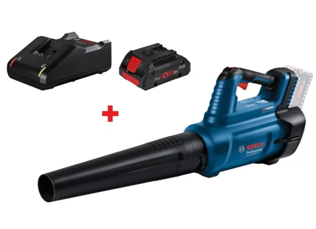 Akum. Lapu pūtējs GBL 18V-750 BOSCH + UZLĀDES KOMPLEKTS GBA 1X4.0AH PROCORE 18V + GAL 18V-40