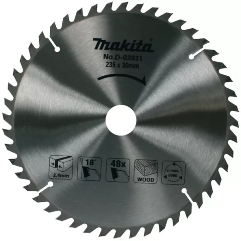 Zāģripa 235x30/25x2,4mm 48T 18°, Makita D-03931