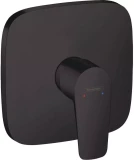 Hansgrohe finishing set for concealed shower mixer Talis E, matte black, HG71765670