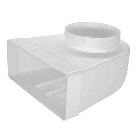 Отвод с диаметром пластиковый, 220х90мм, Ø125мм