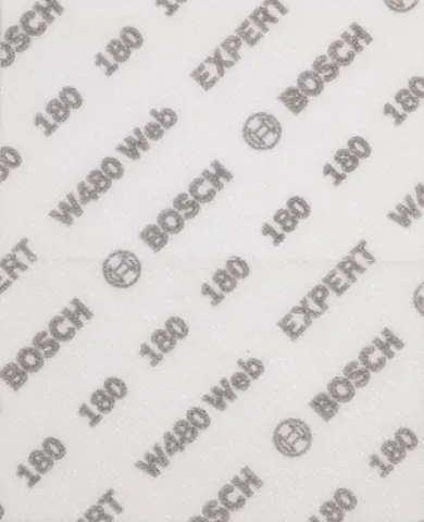 Slīpēšanas lokšņu komplekts EXPERT W480 Web 1/4 115x140mm G180 2 gab/iep BOSCH 2608902382