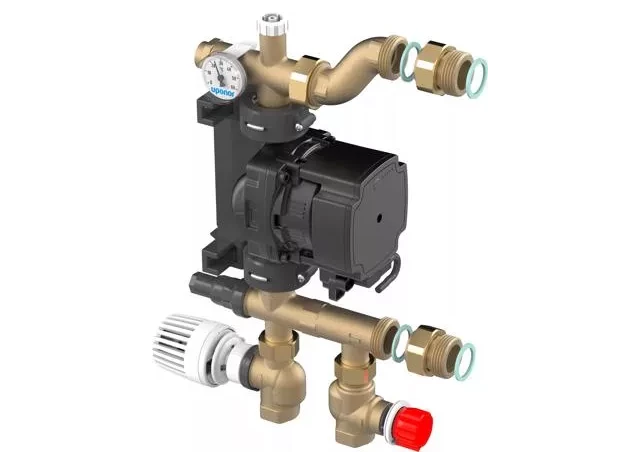Uponor Fluvia T 23-B-W siltumnesēja regulācijas mezgls ar sūkni,1078304