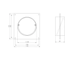 circular flange and valve plastic, Ø125mm