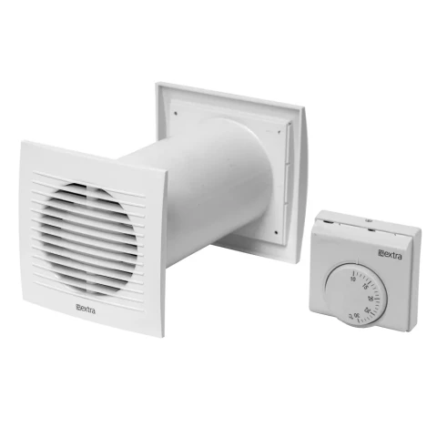Ventilation kit with thermostat, ø100mm