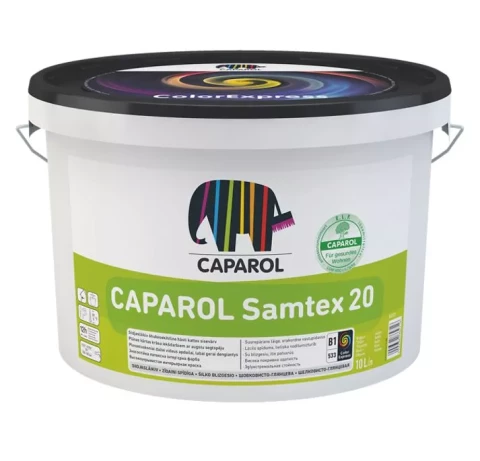 Caparol SAMTEX 20 B1 2.5L Zīdaini spīdīga lateksa krāsa