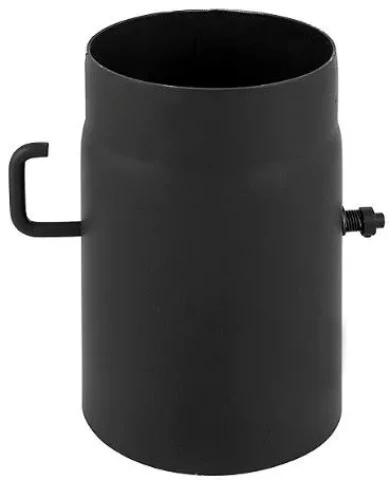 Caurule ar šīberi 130 melna