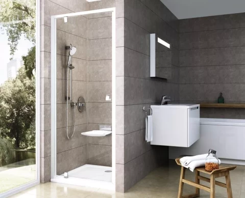 RAVAK DUŠAS DURVIS PDOP1-90 BALTS/BALTS/TRANSPARENT 03G70101Z1