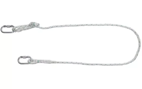 Drošības virve regulējama ar divām cilpām 2m, COVERGUARD ARENGA