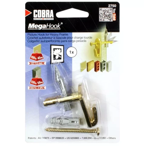 Lielais āķis misiņš, 1gab/iep