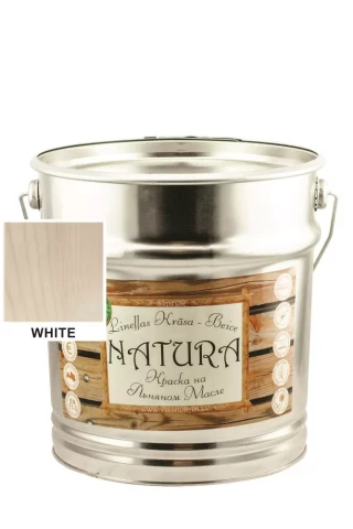 Stafor NATURA 10l balta  Lineļļas krāsa