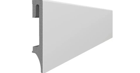 Grīdlīste PVC ūdensizturīga ESPUMO ESP202 gaiši pelēka 16x80x2400mm