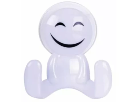 Ridder bathroom hook Smiley, suction mounts, white
