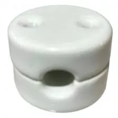 FENDE izolators tekstila kabelim keramikas balts 2 pāri