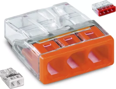 Savienojuma klemmes monolīta vadiem WAGO (komplekts)  10gab. 2273-200A