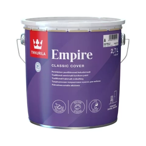 Tikkurila EMPIRE A 2.7L алкидная краска для мебели