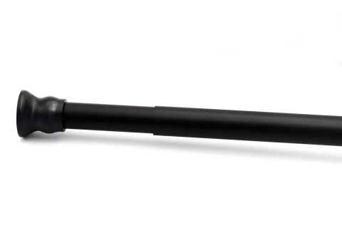 Ridder Dušas aizkaru stienis Wien teleskopisks 110-185cm, melns, alumīnijs