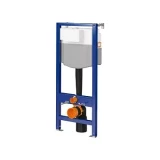 Cersanit concealed WC set – MODUO PLUS, wall-hung toilet with soft-close (SC) seat, black flush button.