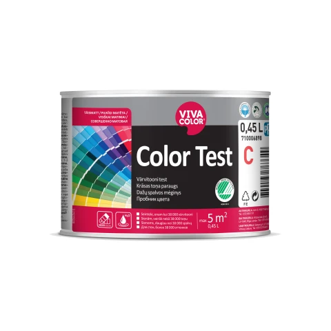 VIVACOLOR Color Test C 0.45L Pilnīgi matēta krāsa sienām TIKAI TONĒŠANAI! Green Line
