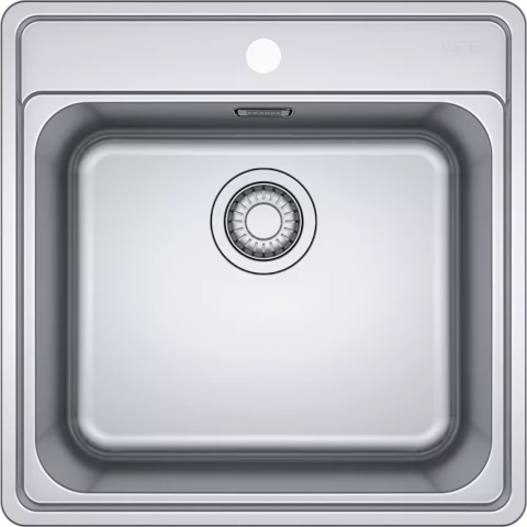 Franke kitchen sink BCX 610-51, 510x510mm with manual valve, polished stainless steel 101.0622.893