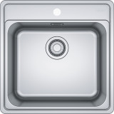 Franke kitchen sink BCX 610-51, 510x510mm with manual valve, polished stainless steel 101.0622.893