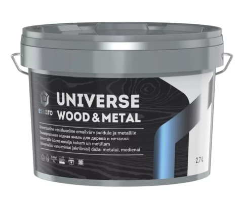 Eskaro UNIVERSE Wood&Metal A 2.7L Universāla ūdens bāzes emalja kokam un metālam