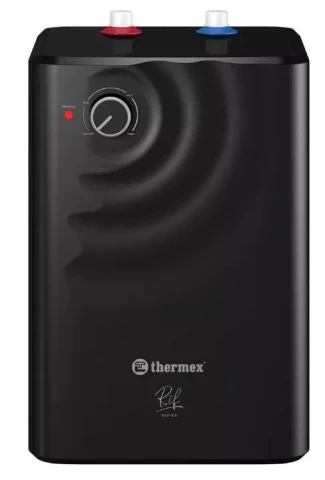 Электрический водонагреватель Thermex 10л под раковину, черный, 1,5кВт RIF 10-U, 291х278х416мм