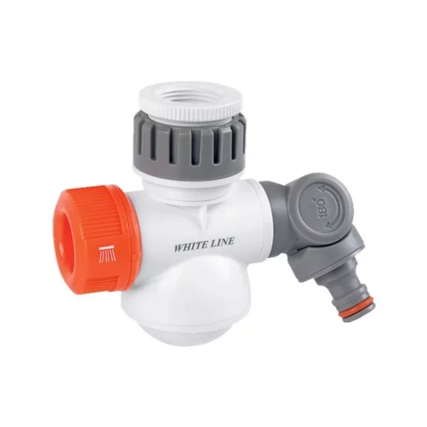 Daudzfunkcionāls konektors  WHITE LINE- MULTI SHOWER  BRADAS