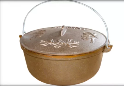 JUGNE-L ugunskura čuguna katls  ar vāku 10L , F-2  4779028770641