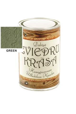 Stafor Натуральная ШВЕДСКАЯ краска 1L зеленая