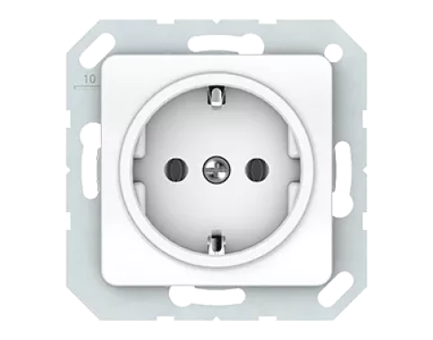 VILMA SL 250 white  socket with side earth meh