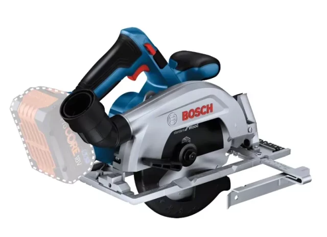 Akum. rokas ripzāģis GKS 18V-57-2 165mm b/a un lādētaja BOSCH 06016C1200